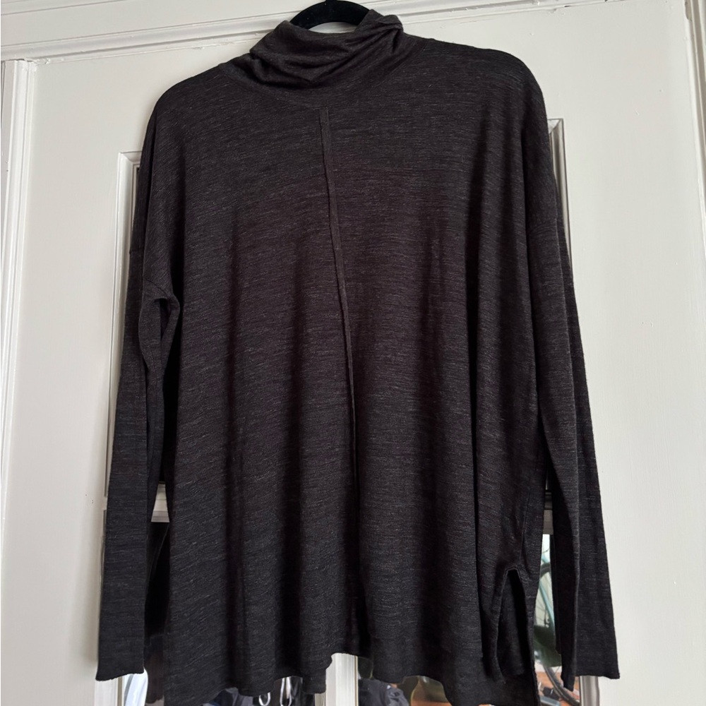 'Zara' Dark Gray Turtleneck Sweater